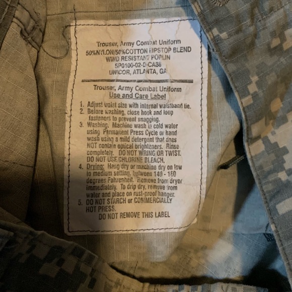 Two Pairs of Army Combat Uniform Trousers (Digital Camo) - Picture 13 of 16